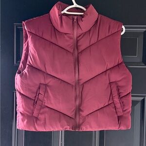 Thread & Supply Burgundy Puffer Vest
